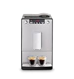 Melitta Solo Argent, Machine à Café à Grains avec Broyeur et Système d'Extraction des Arômes, Affichage LED, Mode 1 à 2 Tasses, Cafetière Expresso, Automatique, E950-203, 1400W