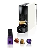 Nespresso Krups Machine à Café Essenza Mini Blanche Cafetière Capsule de Café YY2912FD