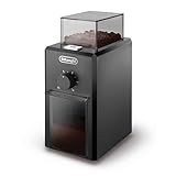 De'Longhi KG79 Moulin à Café Electrique, Broyeur pour Grains de Café avec Réservoir d'une Capacité de 120 g, 110 W, Noir