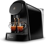 Philips L'Or Barista Original, Machine à café à Capsules, Double Capsule, Double Plaisir, 1 ou 2 Tasses, Qualité Espresso, Noir (LM8012/60)