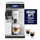 De'Longhi Autentica Machine expresso avec broyeur, technologie exclusive boissons lactées ETAM29.660.SB, 1.4L, Argent et Noir
